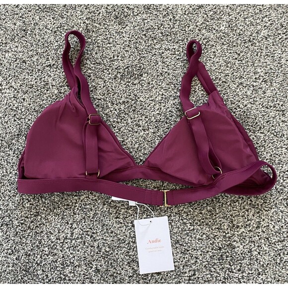 NWT Andie Swim The Caicos Top in Plum NWT Size Large - Picture 2 of 8